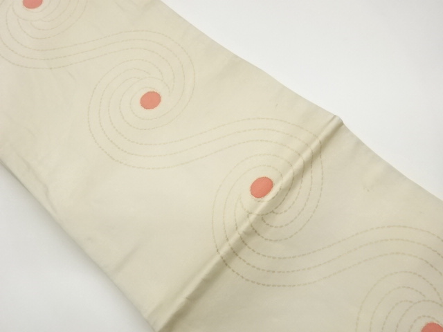 JAPANESE NAGOYA OBI / WOVEN SPIRAL